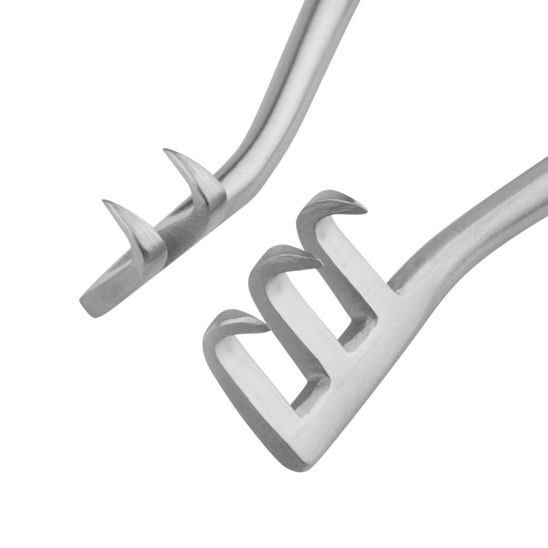 Retractor Weitlaner - 2 x 3 Teeth, (Length: 105mm, Form: sharp)
