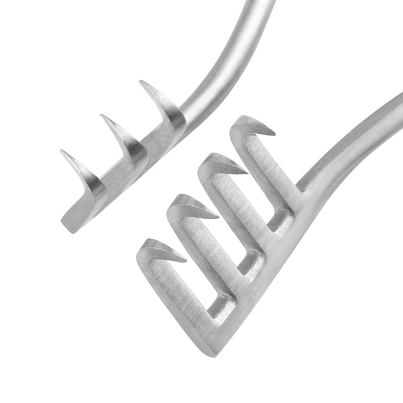 Retractor Weitlaner - 3 x 4 Teeth, (Length: 130mm, Form: sharp