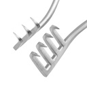Retractor Weitlaner - 3 x 4 Teeth, (Length: 130mm, Form: sharp