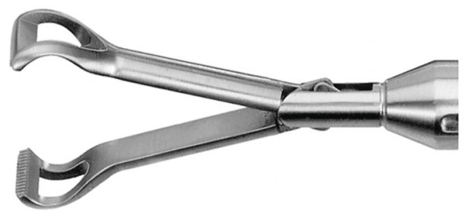 [30500018] Monopolar Babcock Forceps (Length: 450mm, Diam.: 10.0mm)