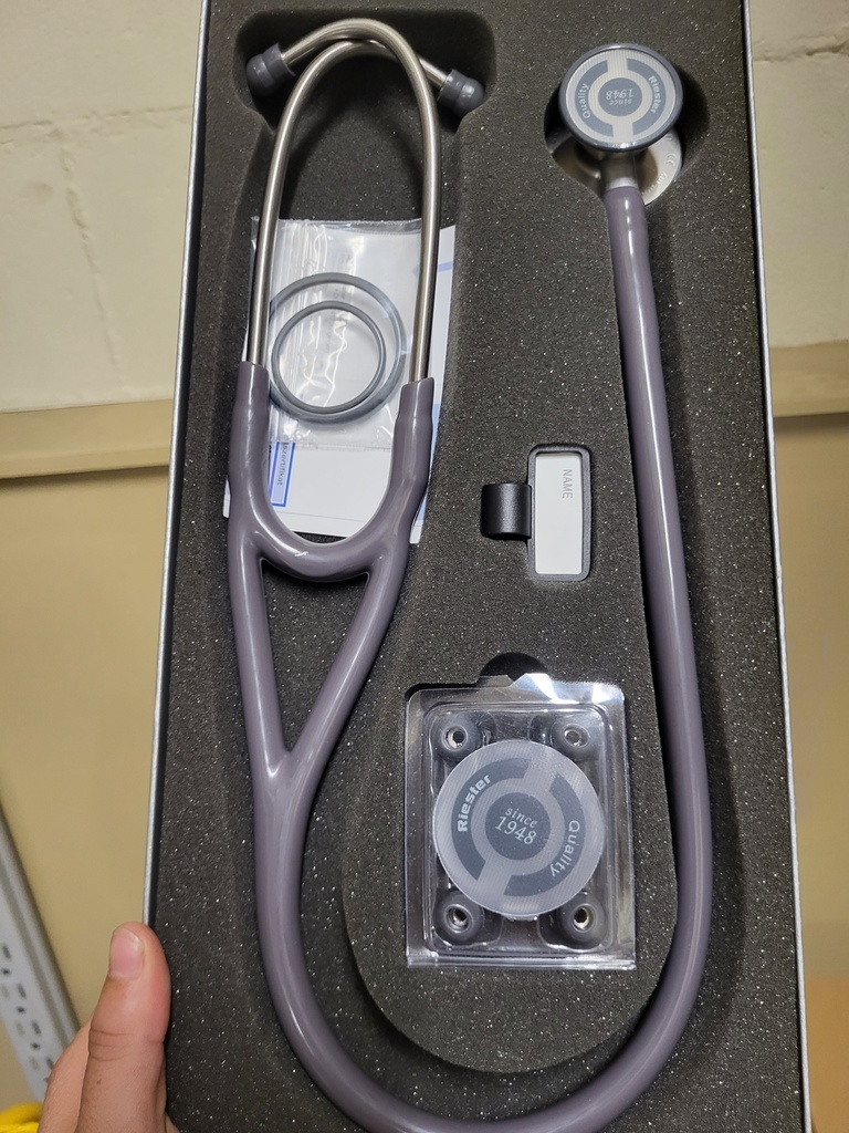 [4808295] Riester Cardiophon Dual-Head Stethoscope - Grey