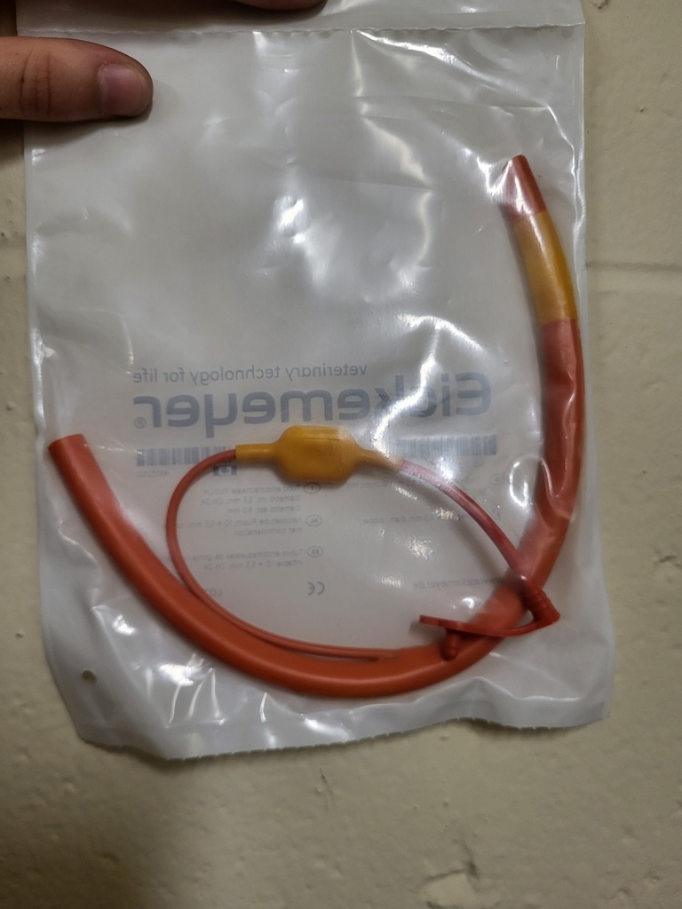 [213555] 5.5 mm Red Rubber Endotracheal Tube