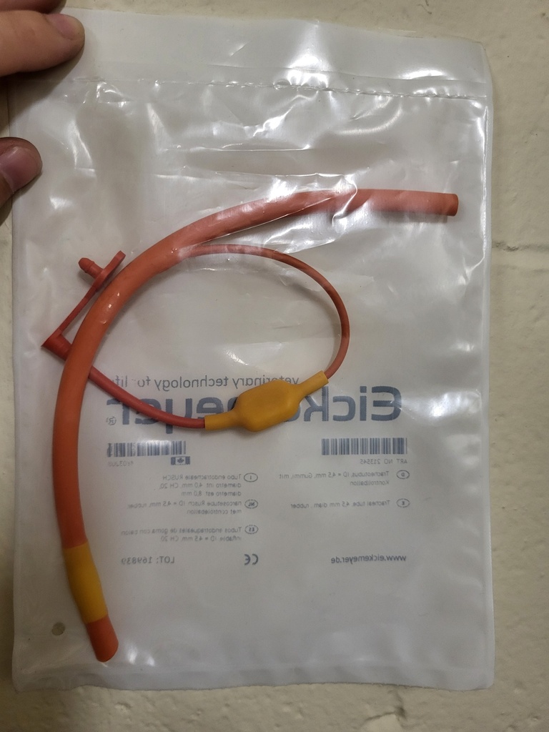 [213545] 4.5 mm Red Rubber Endotracheal Tube