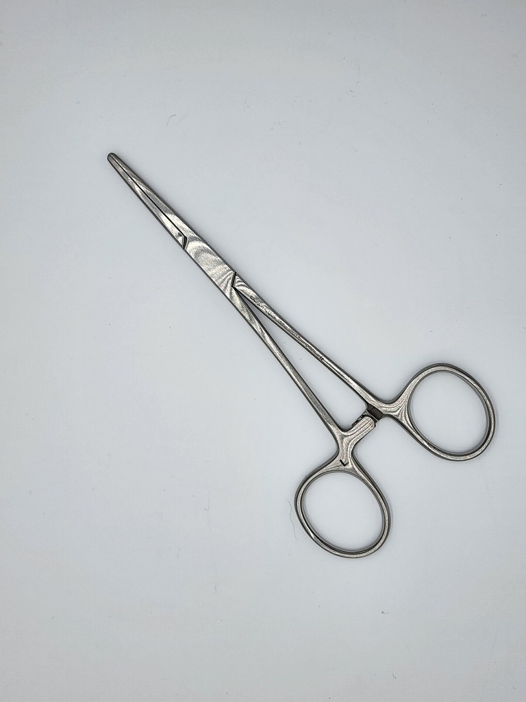[152617] Left Handed Kelly Forceps Straight 14 cm