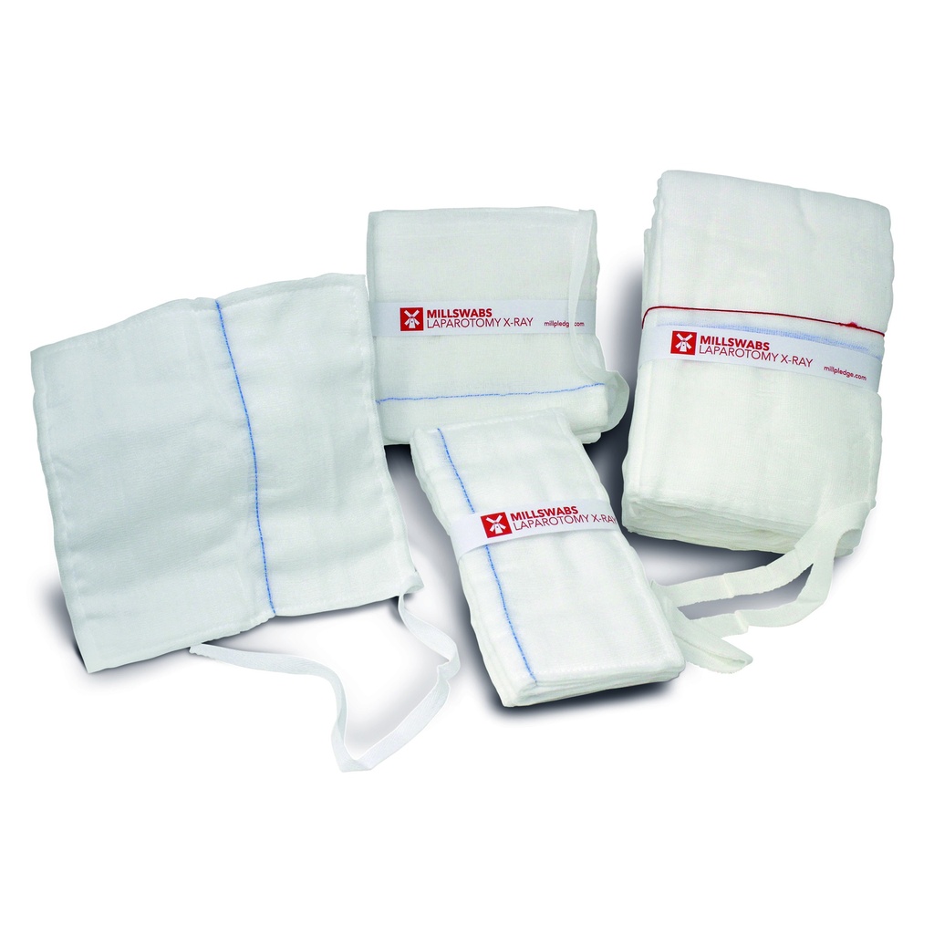 [DG04432A] Millpledge MILLSWABS LAPAROTOMY 12'' x 12'' 12ply (pk50)