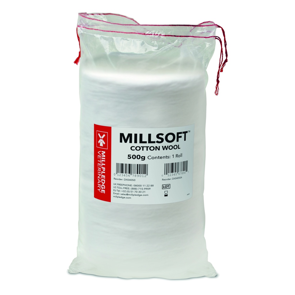 [DX04050A] Millpledge Millsoft Cotton Roll 1lb (pk 1)
