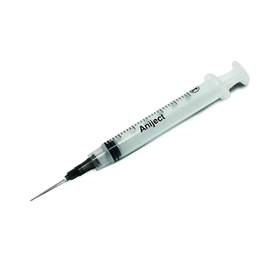 Millpledge Aniject 3pt.3ml WNA 22g x 1'' L/L (pk 100)