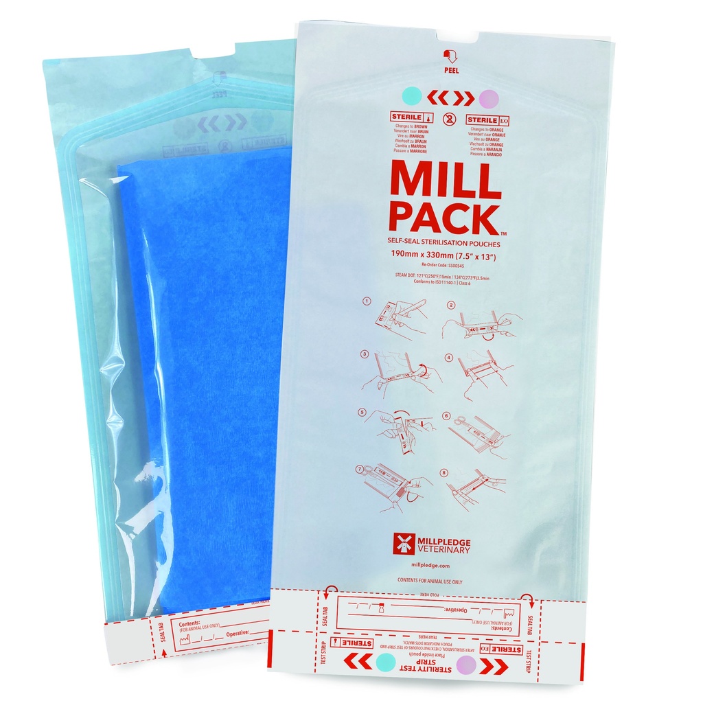 [SS00545A] Millpledge Millpack SS Pouch 7.5'' x 13'' (pk200)