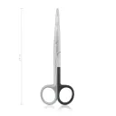 Dissecting scissors MAYO for left-handed people, blunt/blunt, 14,5 cm, straight