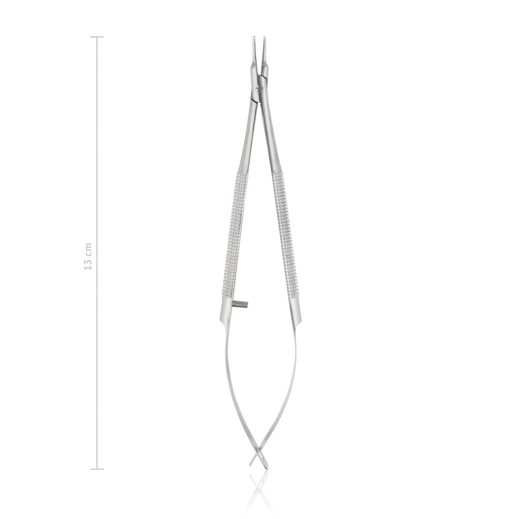 [173012] BARRAQUER Needle Holder (Length: 130mm, Form: curved)