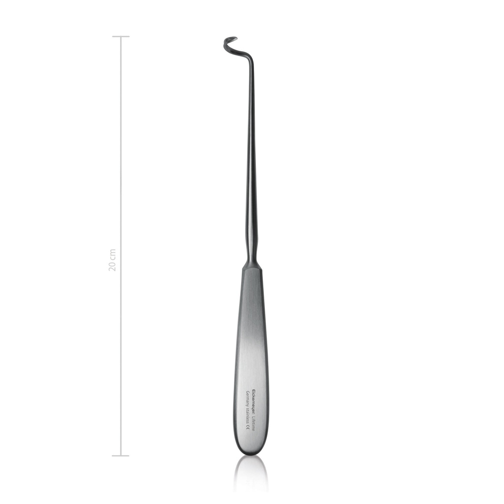 [154420] Deschamps Needle - Right Hand (Small left curve, 20cm, Sharp)
