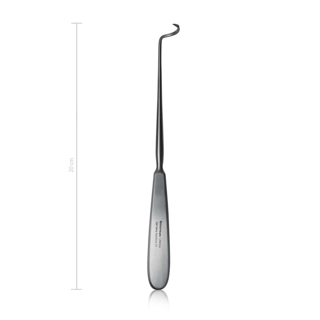 [154520] Deschamps Needle - Right Hand (Small right curve, 20cm, Sharp)