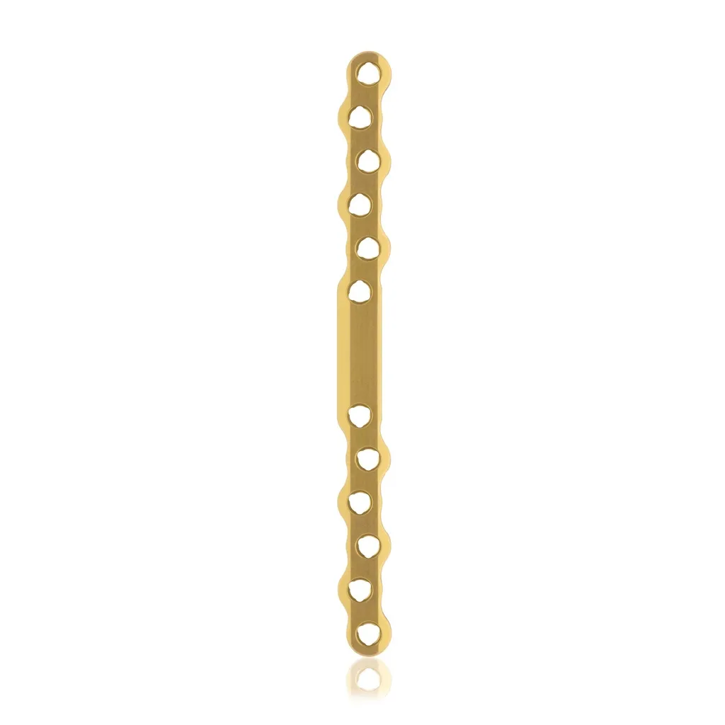 [187756] EickLoxx Large Bone Plate - 12 hole (L:140mm) Gold