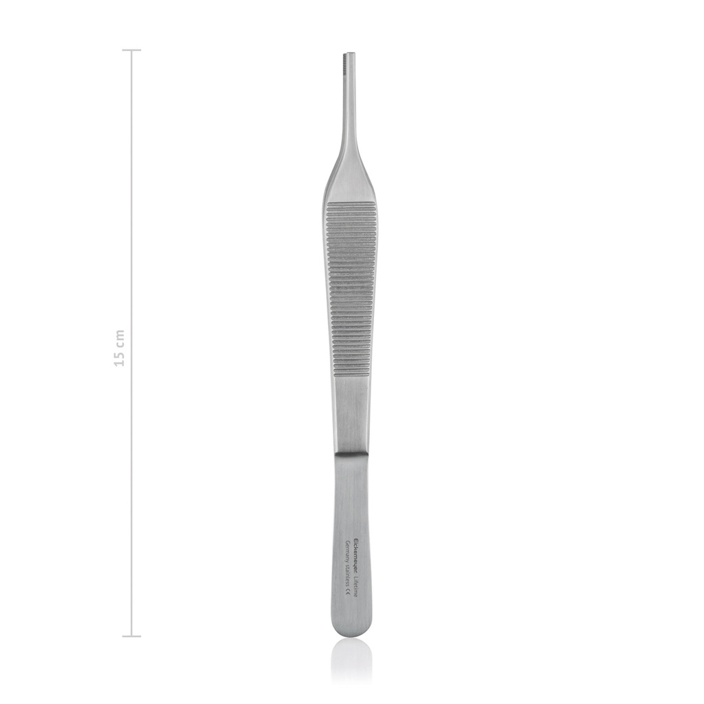 Tissue Forceps Adson-Brown - Delicate, 9 x 9 teeth, (Length: 150mm)