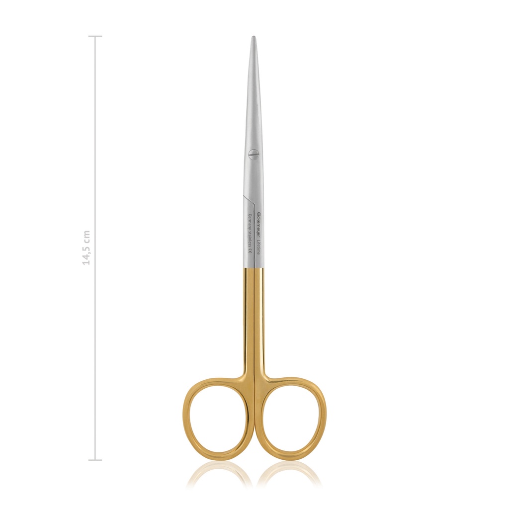 METZENBAUM Scissors (TC) Serrated edge, (Length: 145mm, Form: curved)