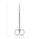 METZENBAUM Scissors - L 18 cm, curved, blunt/blunt