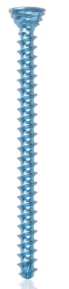 [185602] Titanium locking screw 2.7 x36mm Light Blue