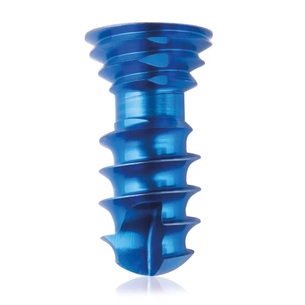 [185590] Titanium locking screw 4.0 x 10mm Dark Blue
