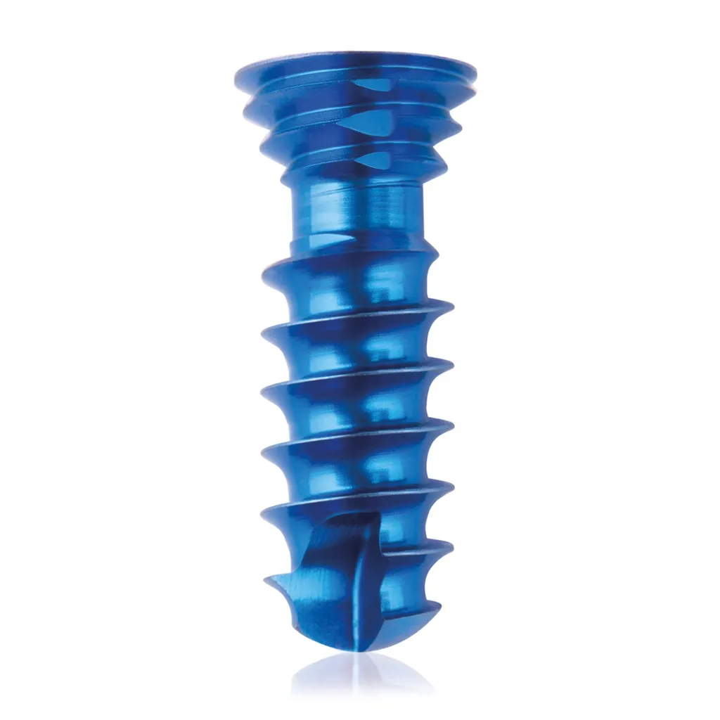 [185591] Titanium locking screw 4.0 x 12mm Dark Blue