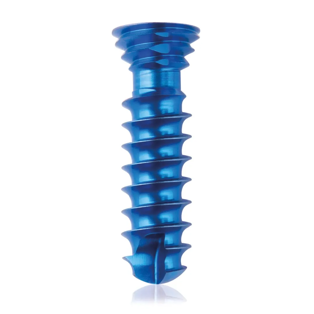 [185592] Titanium locking screw 4.0 x 14mm Dark Blue