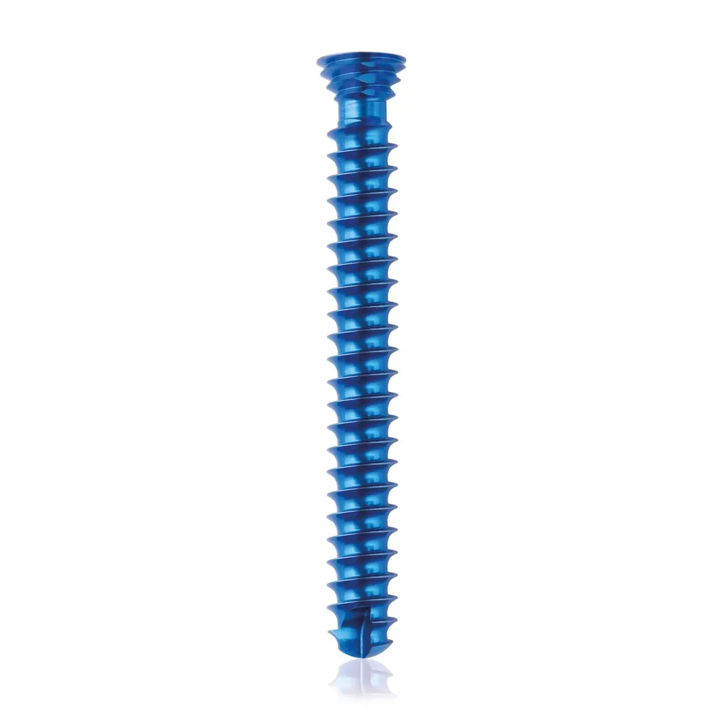 [185463] Titanium locking screw 4.0 x 32mm Dark Blue