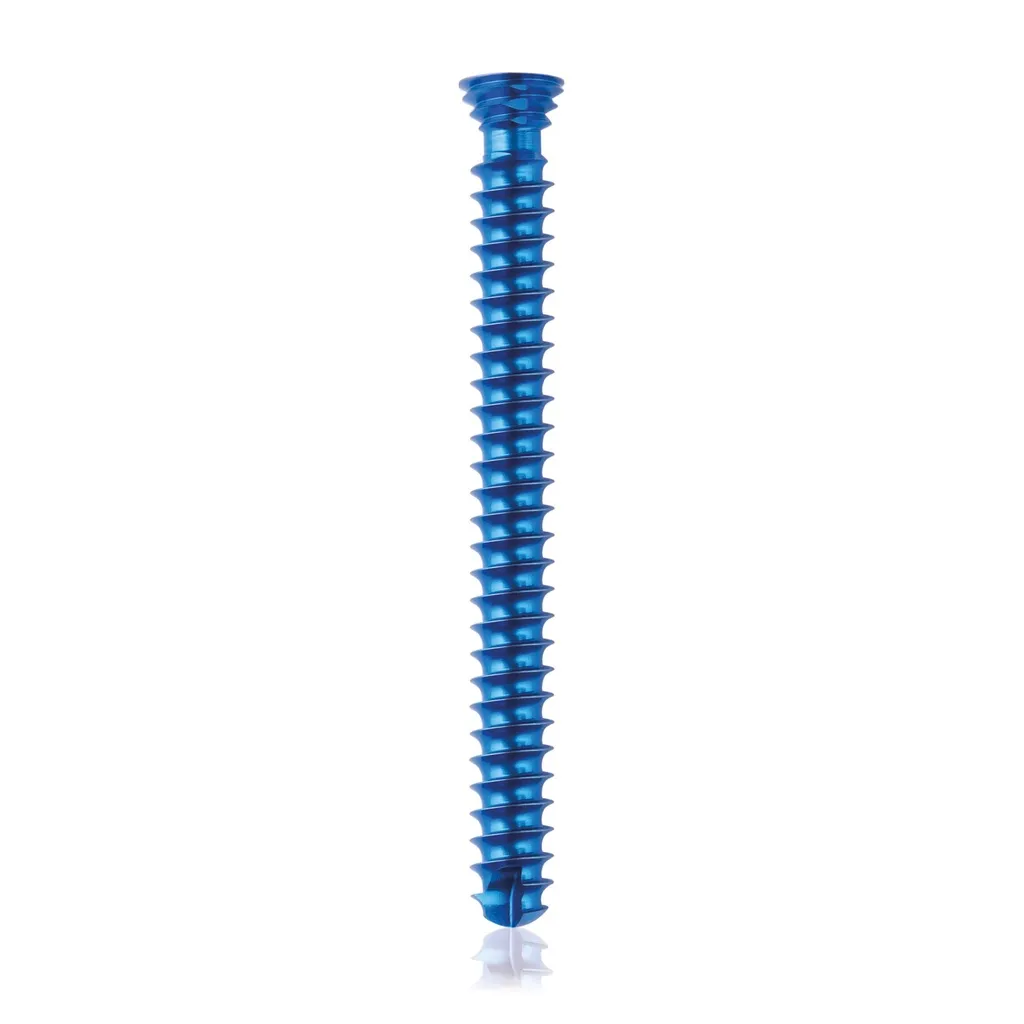 [185466] Titanium locking screw 4.0 x 38mm Dark Blue