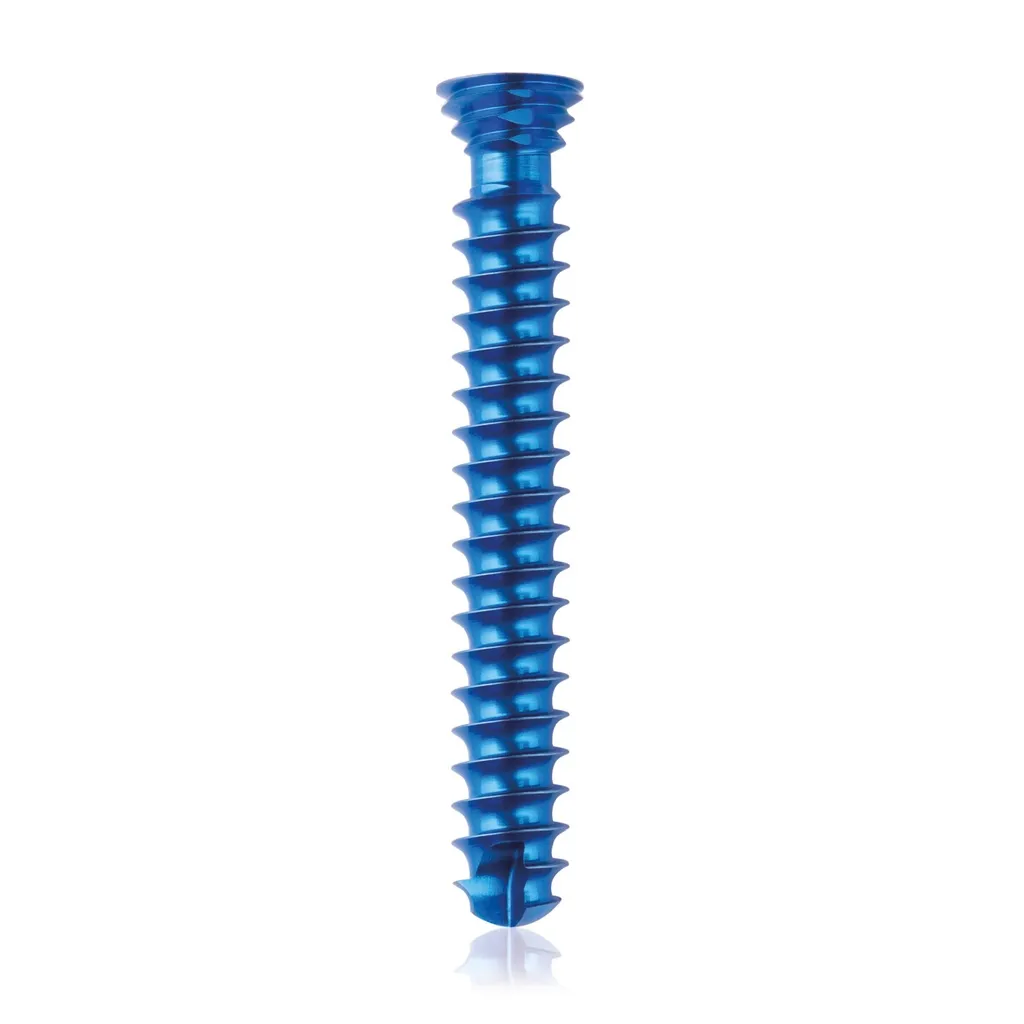 [185461] Titanium locking screw 4.0 x 28mm Dark Blue
