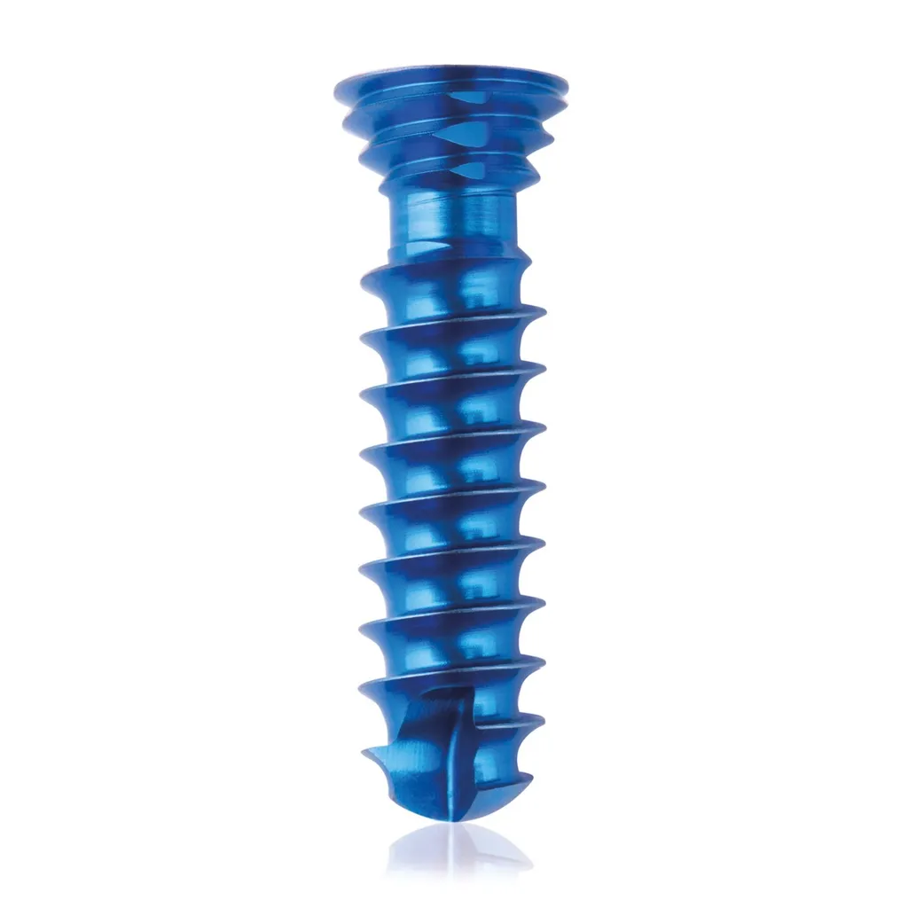 [185593] Titanium locking screw 4.0 x 16mm Dark Blue