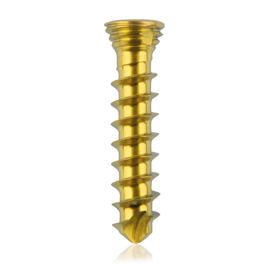 [185530] Titanium locking screw 2.3 x12mm Gold