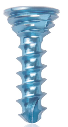 [185535] Titanium locking screw 2.7 x10mm Light Blue