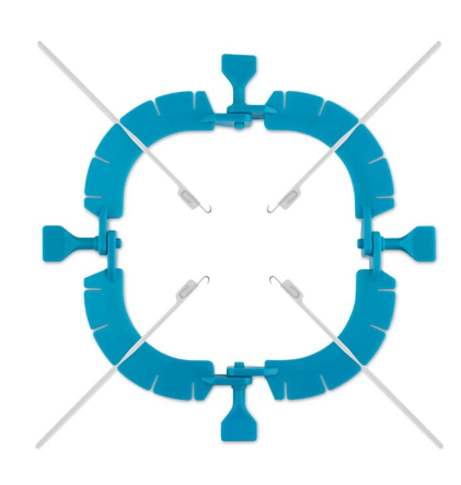 Disposable ring retractor with elastic hooks