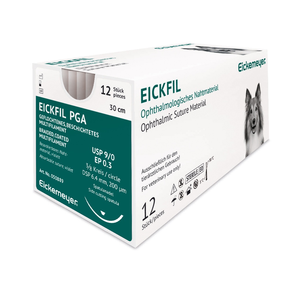 EickFil PGA (USP 9/0, EP 0.3, 3/8 circle, DSP 6,4 mm 200 µm)